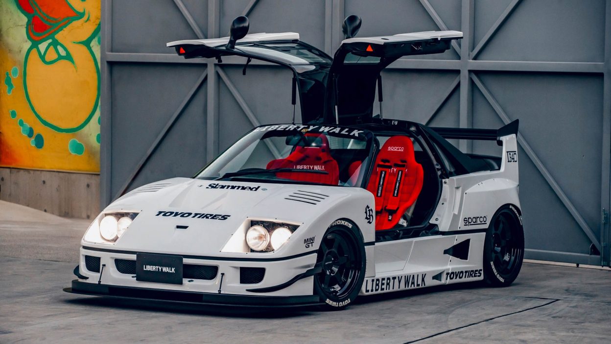 liberty walk autozam az 1 ferrari f40 2
