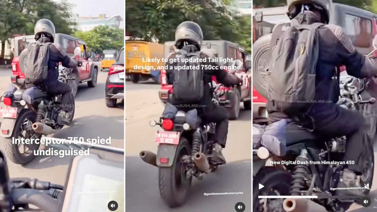 royal enfield int 750 spied with tripper dash 3