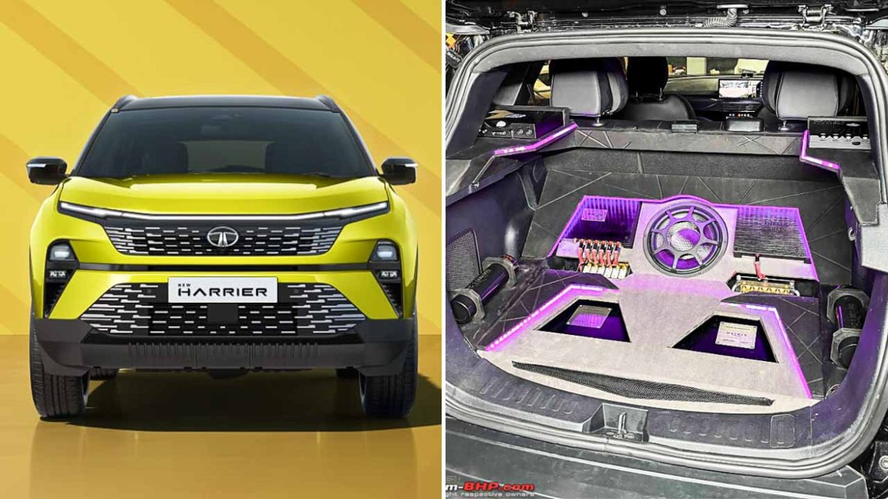 tata harrier modified with 74 lakh rupees audio system 1