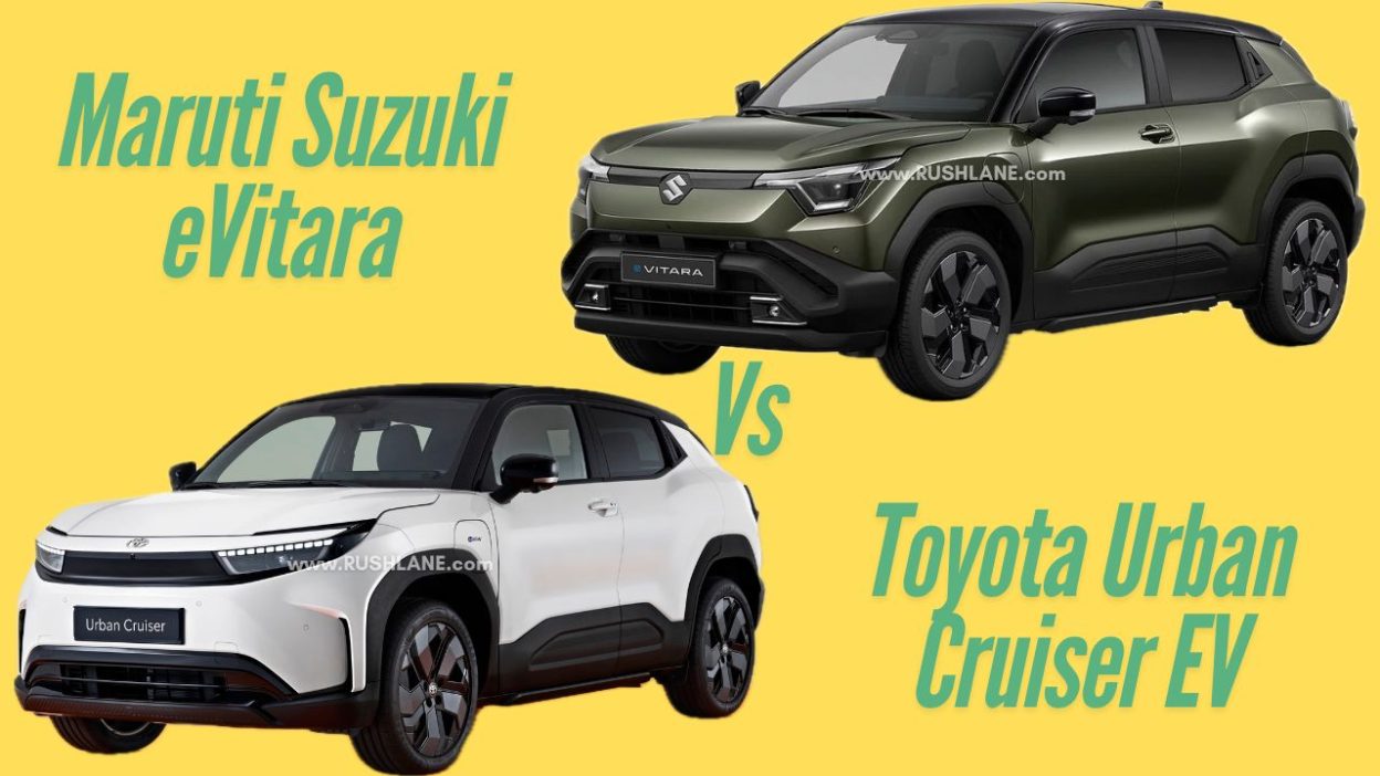 toyota urban cruiser ev vs maruti suzuki e vitara design